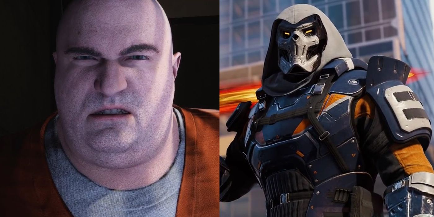 Kingpin and Taskmaster as they appear in the Marvel&rsquo;s Spider-Man games