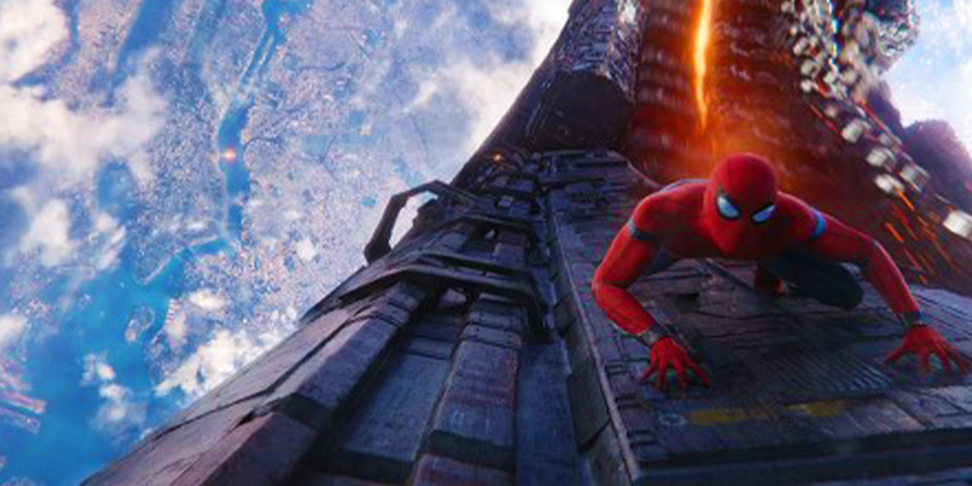 Spider-Man traveling to space in Avengers Infinity War