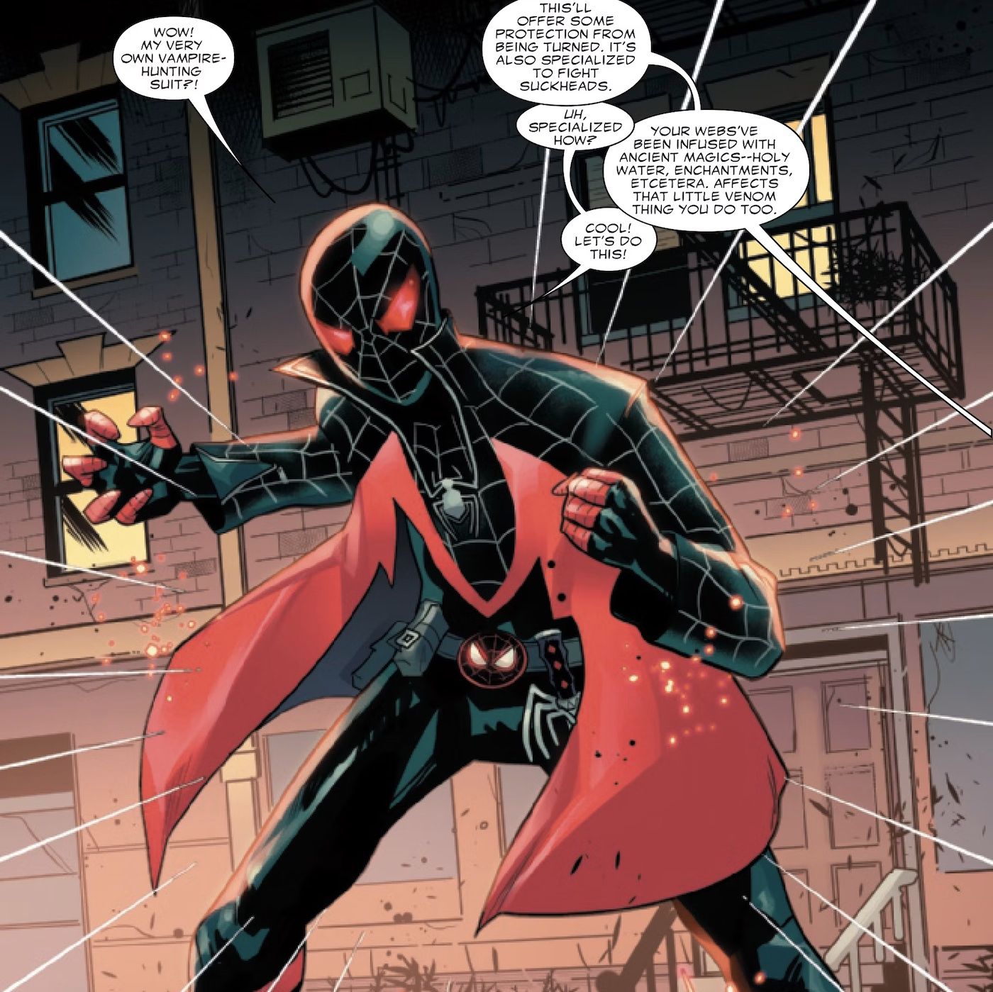 Miles Morales’ New Costume Is Packed with Anti-Vampire Weaponry