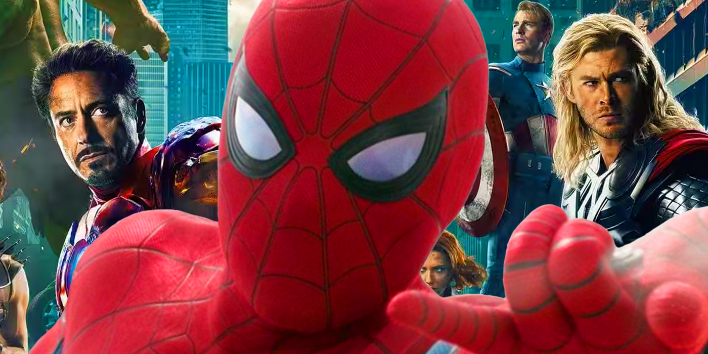 Spider-Man with the Avengers in 2012