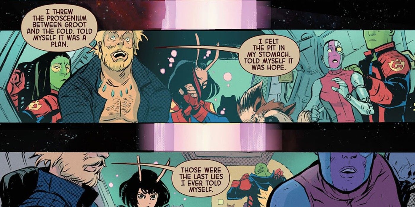 Star Lord blames himself for Groot becoming Grootfall in Guardians of the Galaxy #6