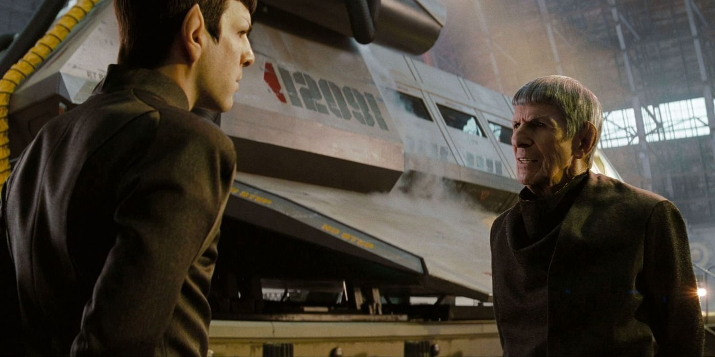 Star Trek 2009 Spock Leonard Nimoy Zachary Quinto