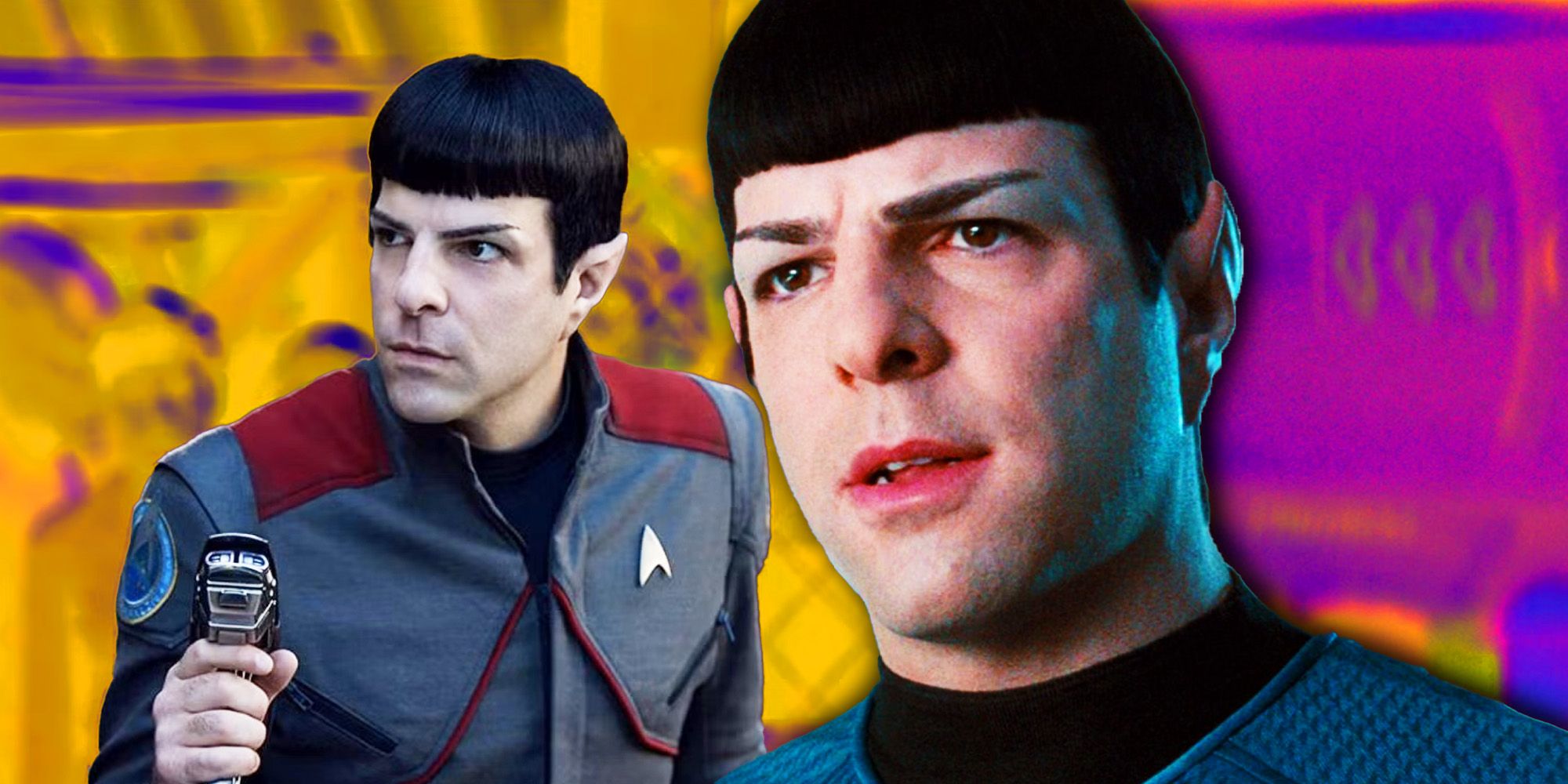 Zachary Quinto como Spock nos filmes de Star Trek de JJ Abrams