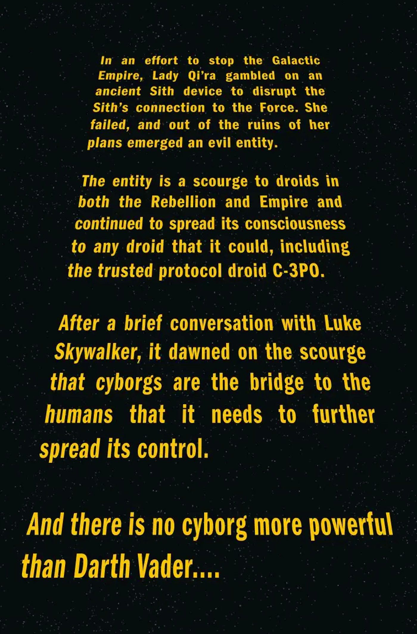 star wars dark droids 3 preview credits