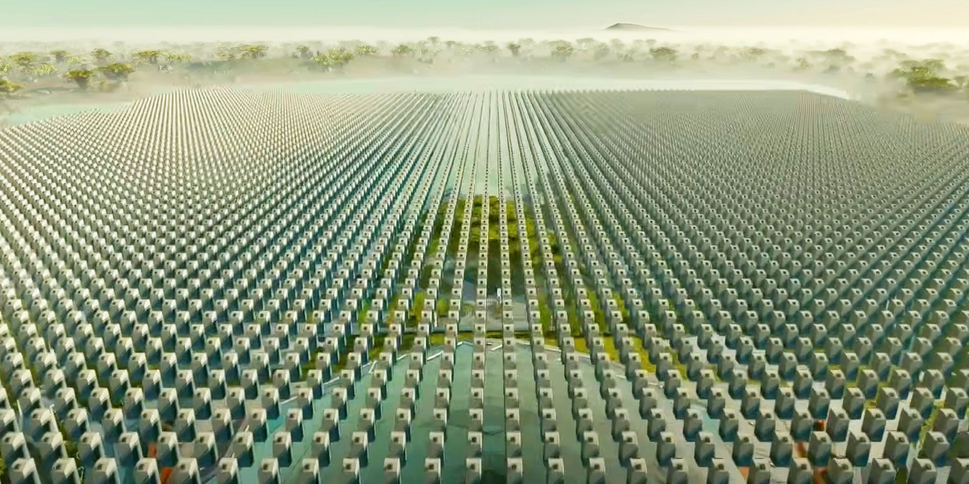 10,000 Milk Cartons in Starfield floating over a building in New Atlantis.