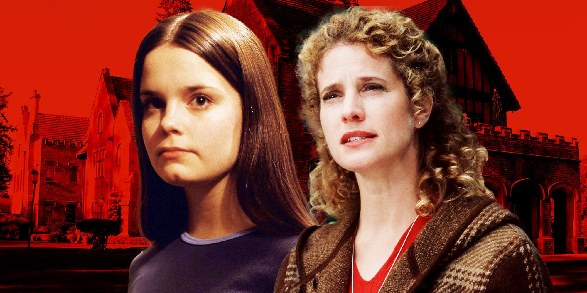 Kimberly J. Brown and Nancy Travis in Stephen King's Rose Red.