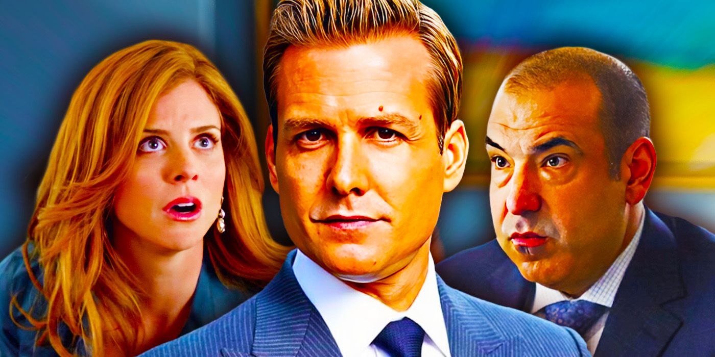 A collage of characters from Suits