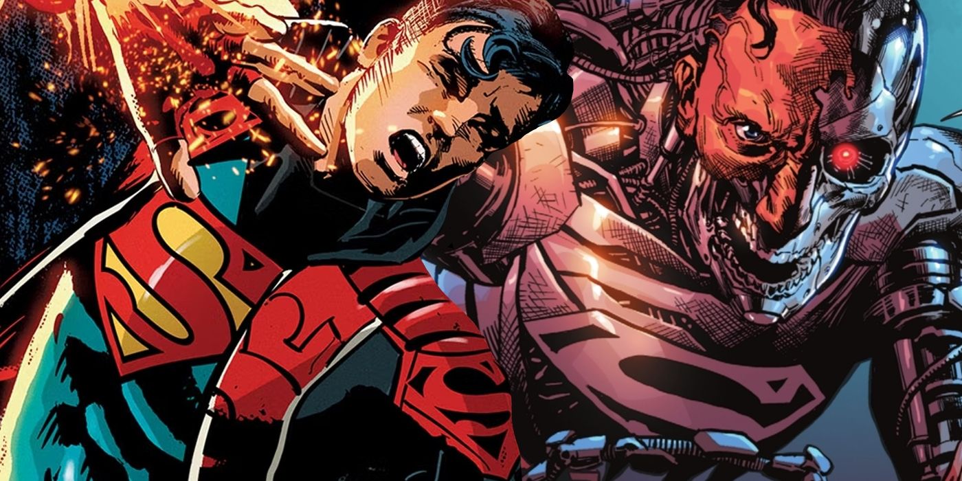 Superboy and Cyborg Superman DC