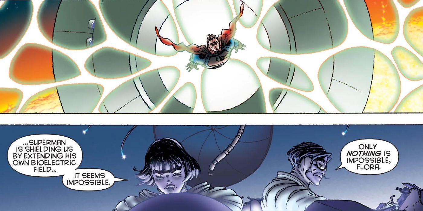 Superman bio-electrical aura protection