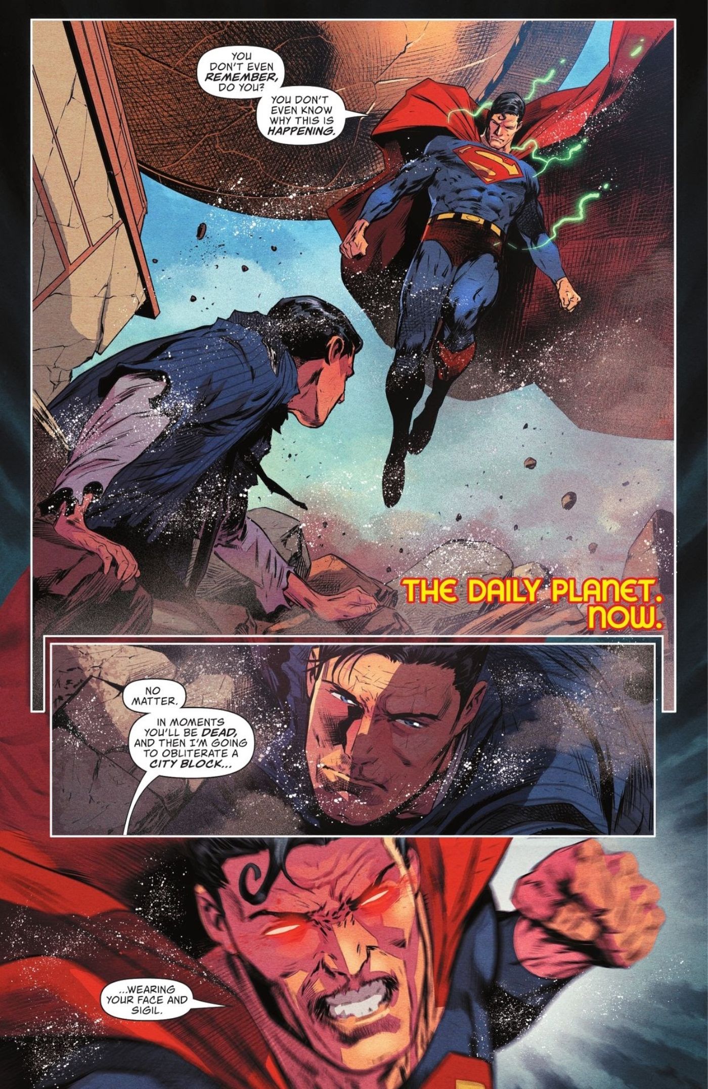 Action Comics #1058, Superman fights a duplicate of himself
