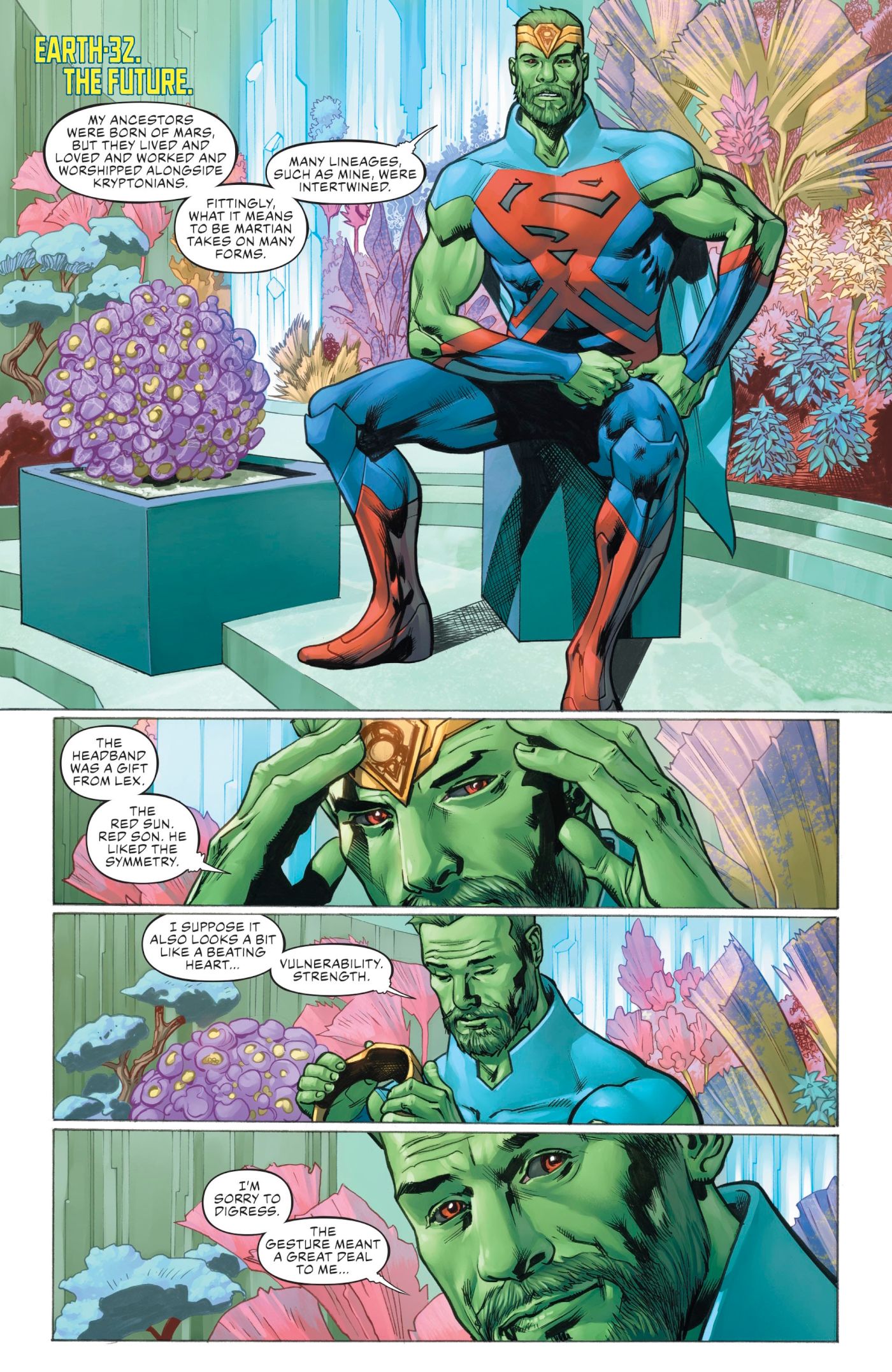 Year of the Villain #1, Earth-32 Superman is a Martian