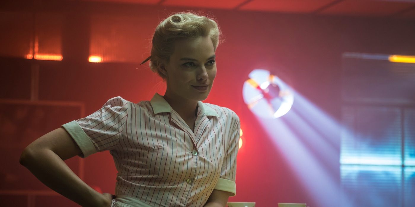Margot Robbie looks on in Terminal
