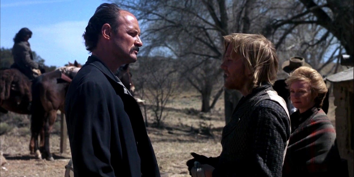 Terry O'Quin and Kiefer Sutherland in Young Guns(2)
