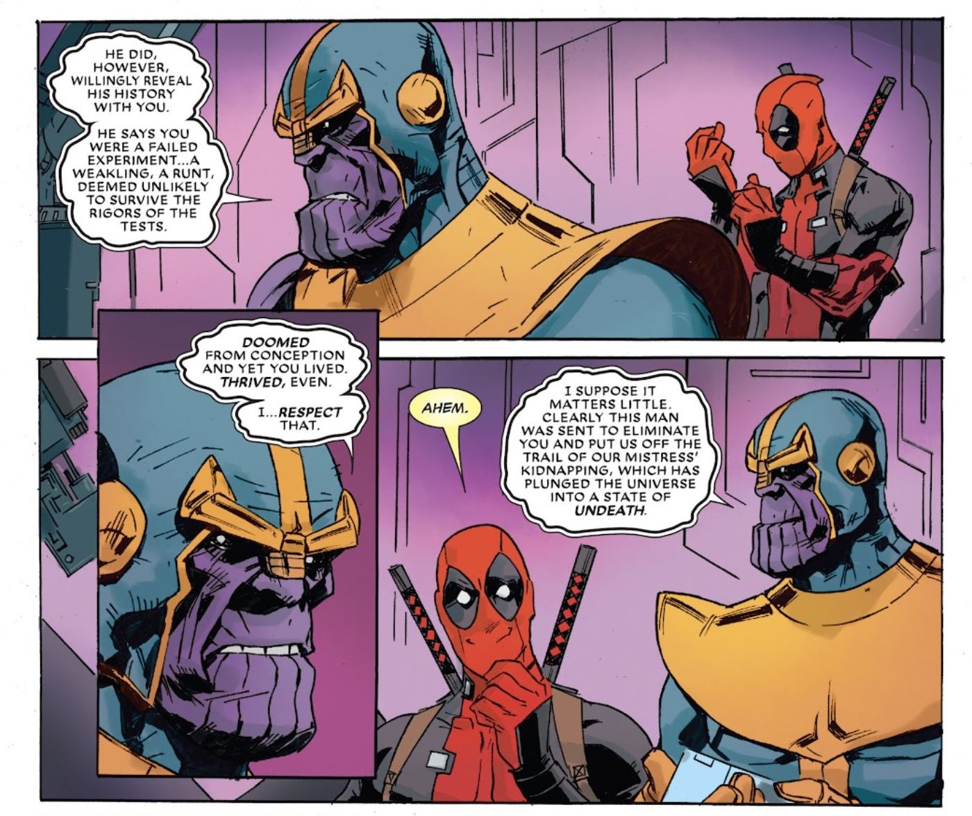 Thanos Respects Deadpool