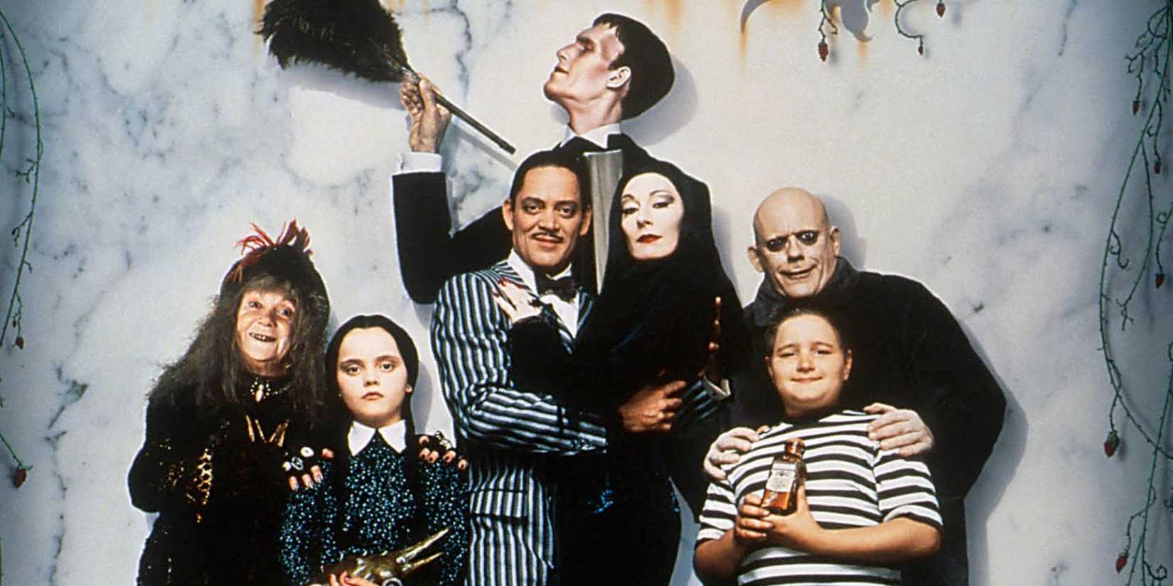 The Addams Family movie cast from the poster