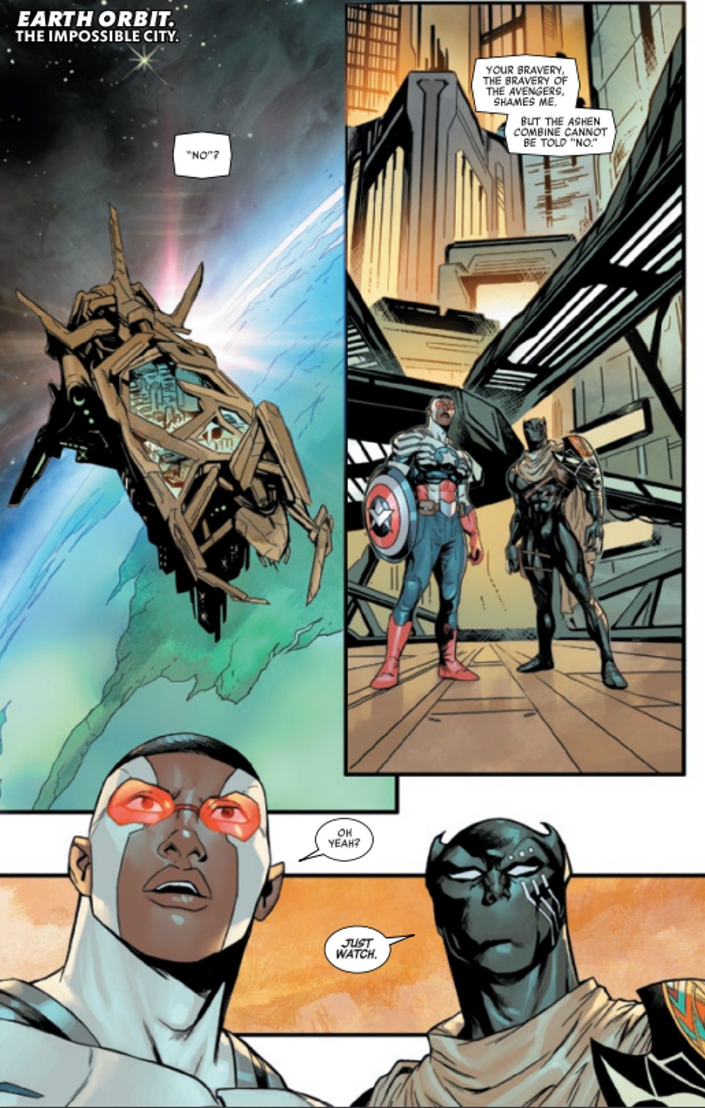 Avengers #6 preview, Captain America and Black Panther