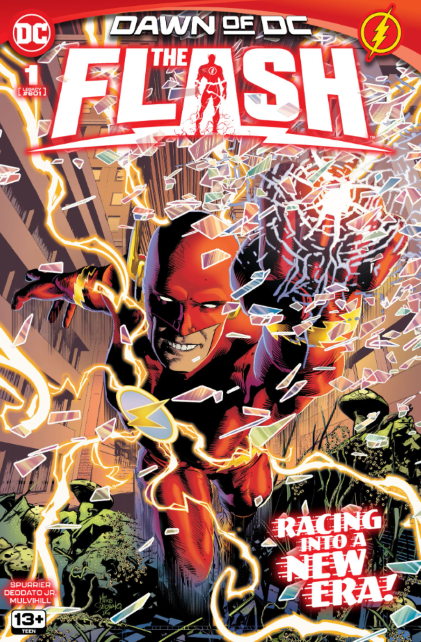 Cover for The Flash #1, part of the Dawn of DC publishing initiative