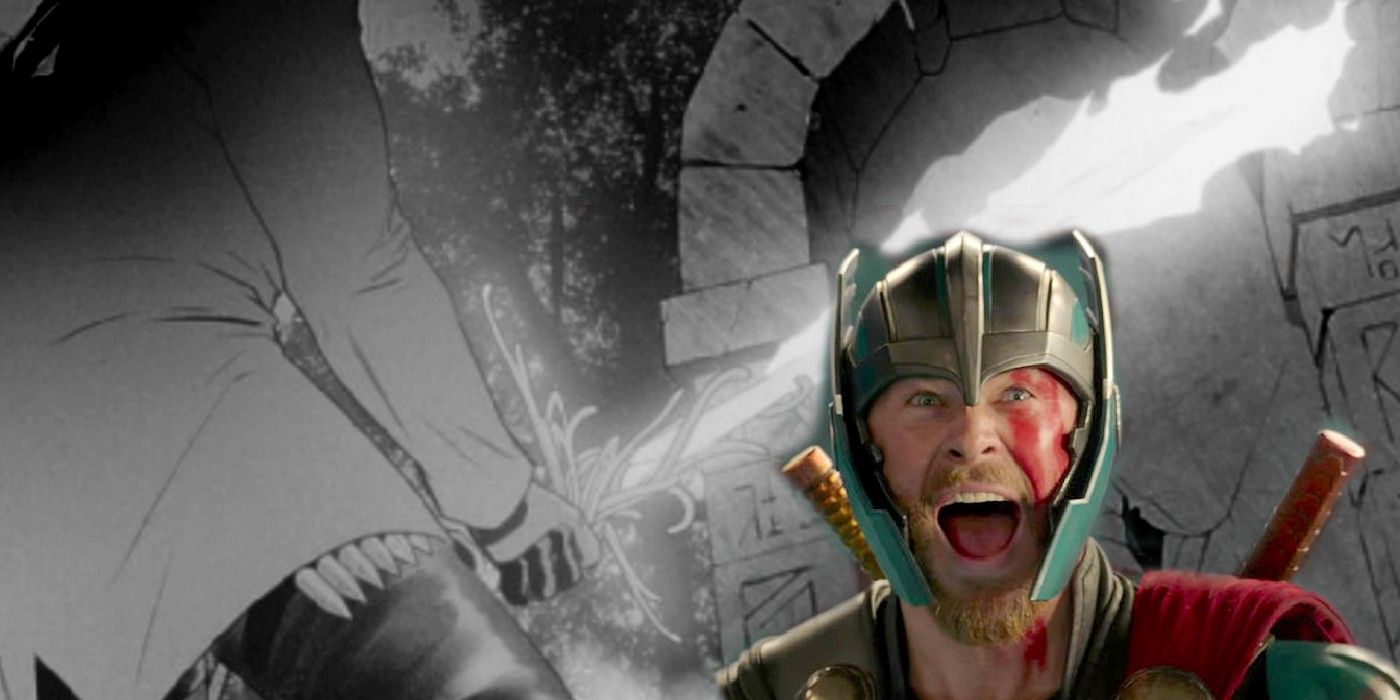 Feature Image: MCU Thor in the forefront; Blade and the Lightbringer in the background