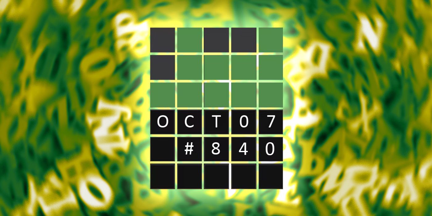 Today's Wordle Answer & Hints for October 7, 2023 (Puzzle 840)