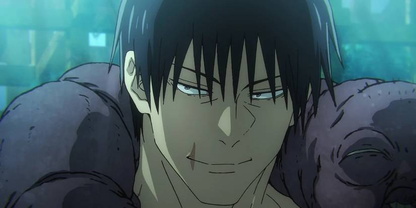 Toji Fushiguro smiles in Jujutsu Kaisen