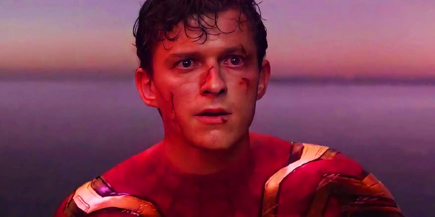 Tom Holland's Spider-Man at the end of No Way Home