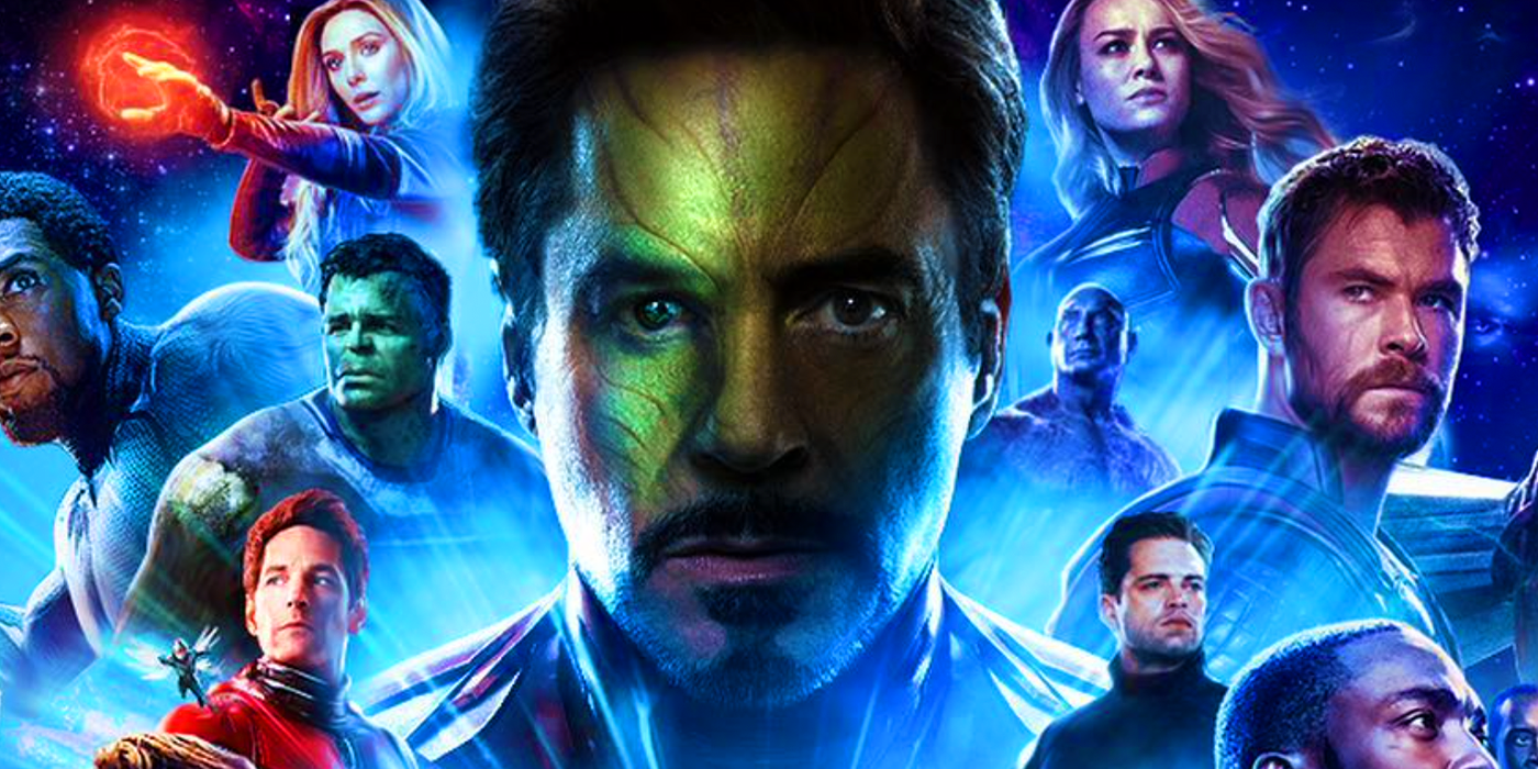 Tony Stark as a Skrull with Avengers in Secret Invasion fan poster