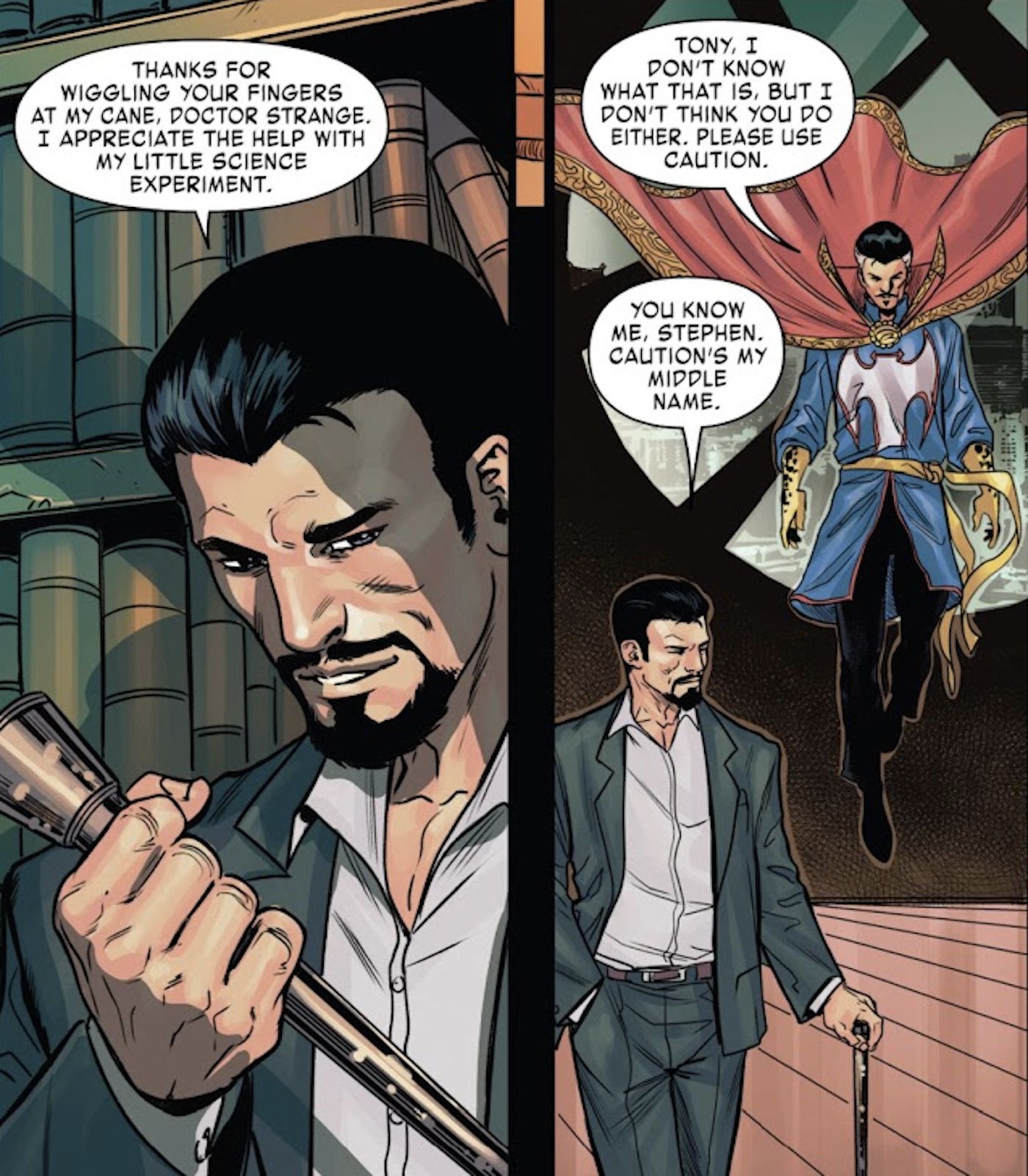 Tony Stark Stephen Strange mysterium