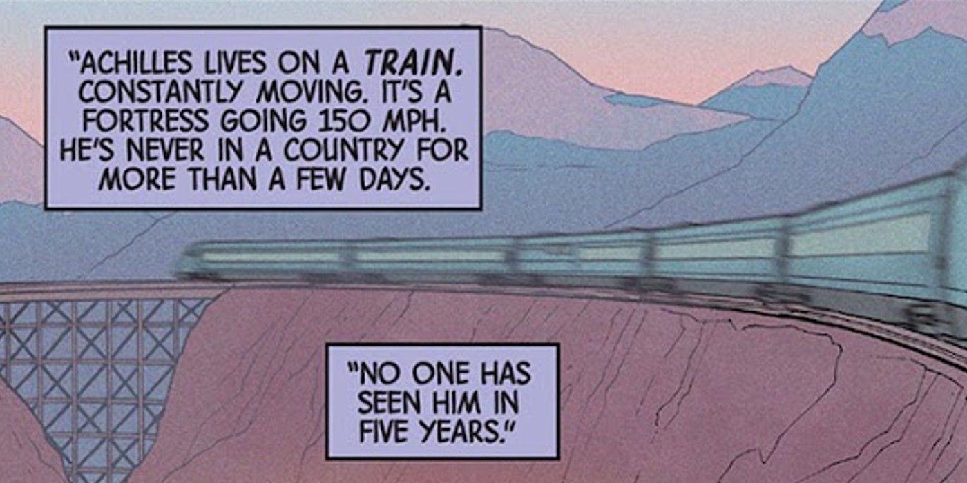 Blade #3, Hamilton Achilles lives on a train, &ldquo;constantly moving.&quot;
