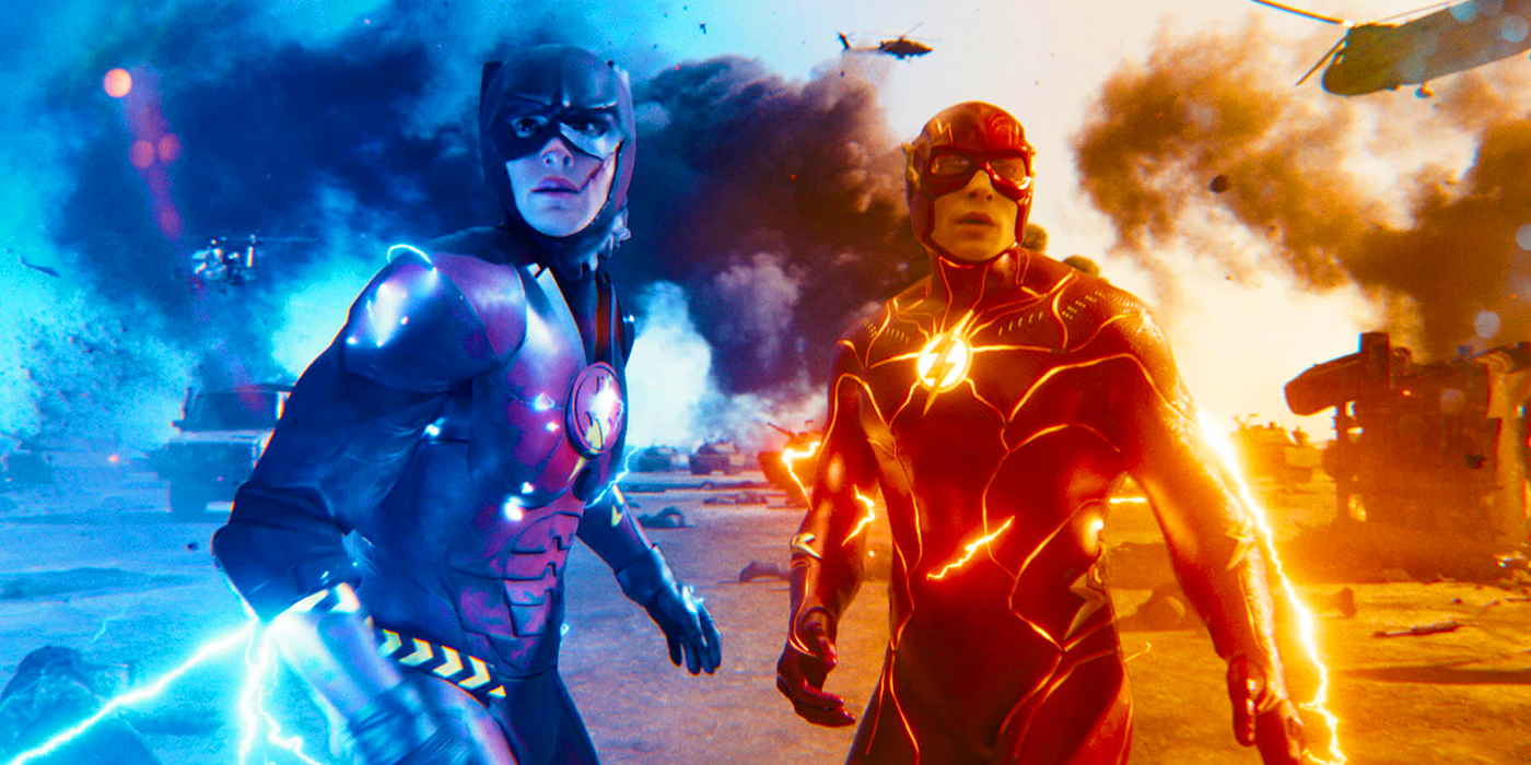 Featured Image: from The Flash (2023), blue Flash (left) and Red Flash (right)