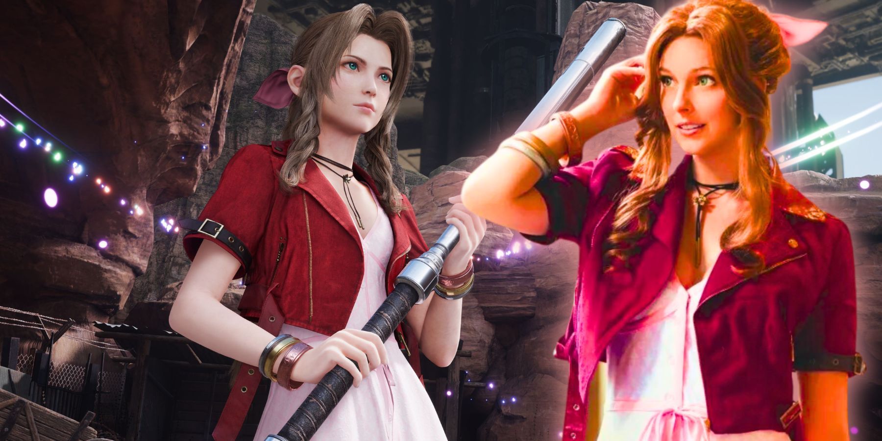 Briana White as Aerith in FF7