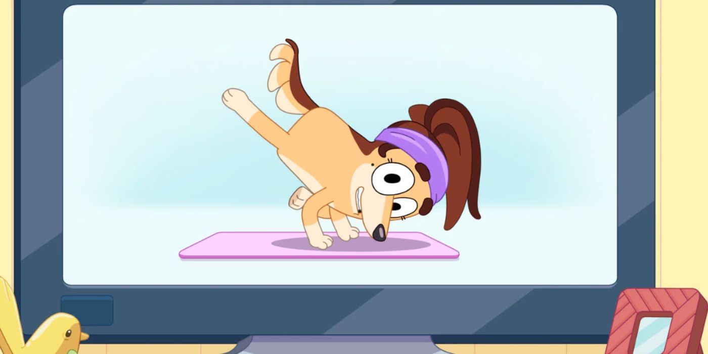 Eva Mendes is a yoga instructor on Bluey.
