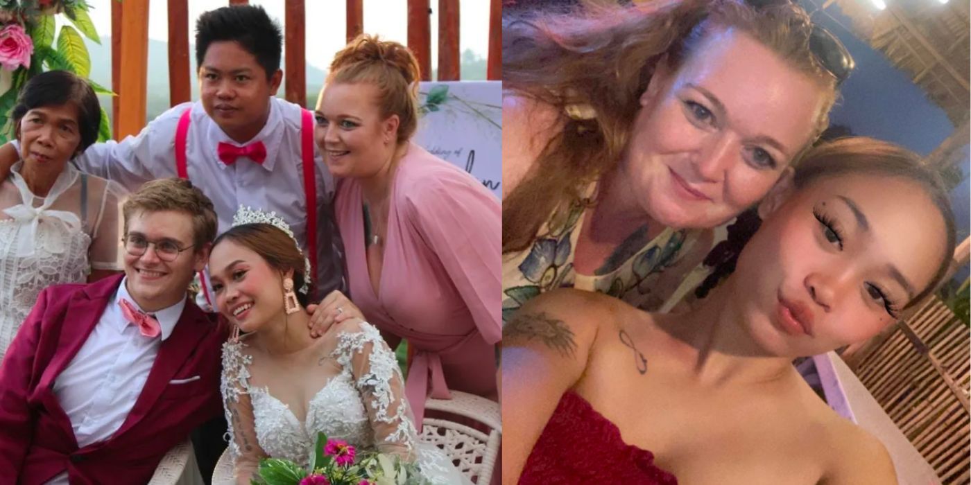 Brandan&rsquo;s Mom Angela and Mary from 90 Day Fiance at the wedding