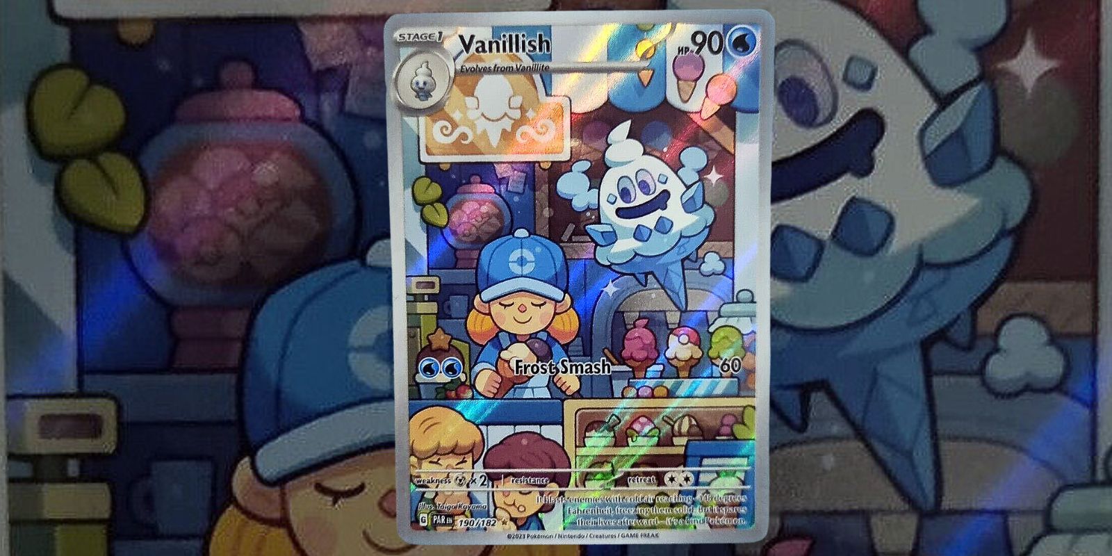 Vanillish Pokemon TCG Paradox Rift Card 190