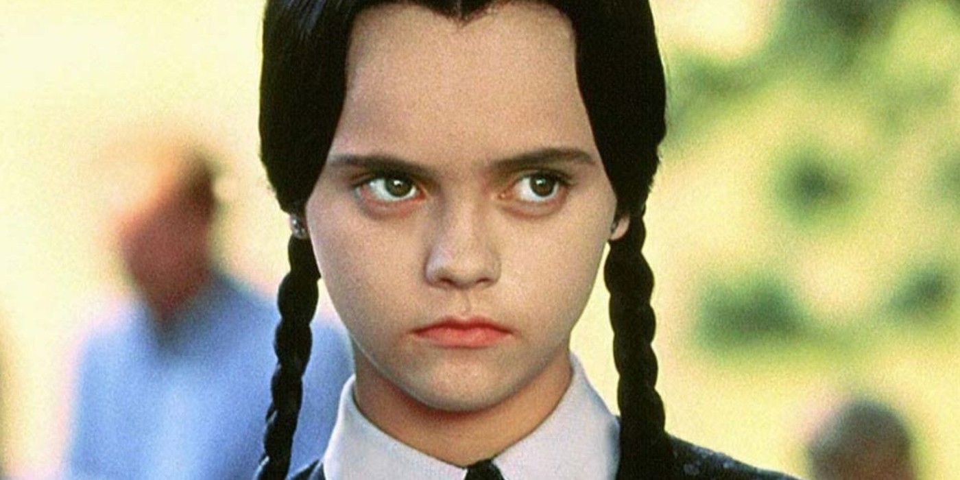 Close-up of Christina Ricci as Wednesday in Addams Family Values