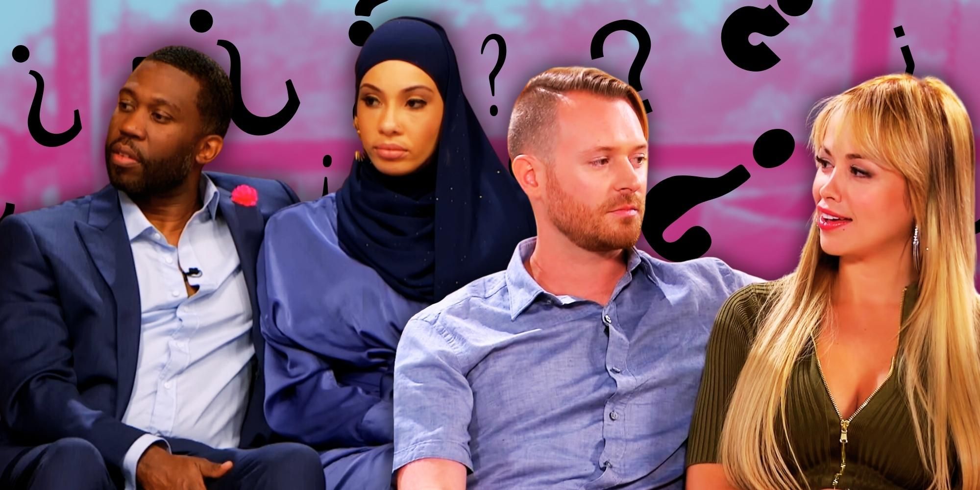 Paola and Russ Mayfield and Bilal and Shaeeda from their Tell All appearances on 90 day fiance