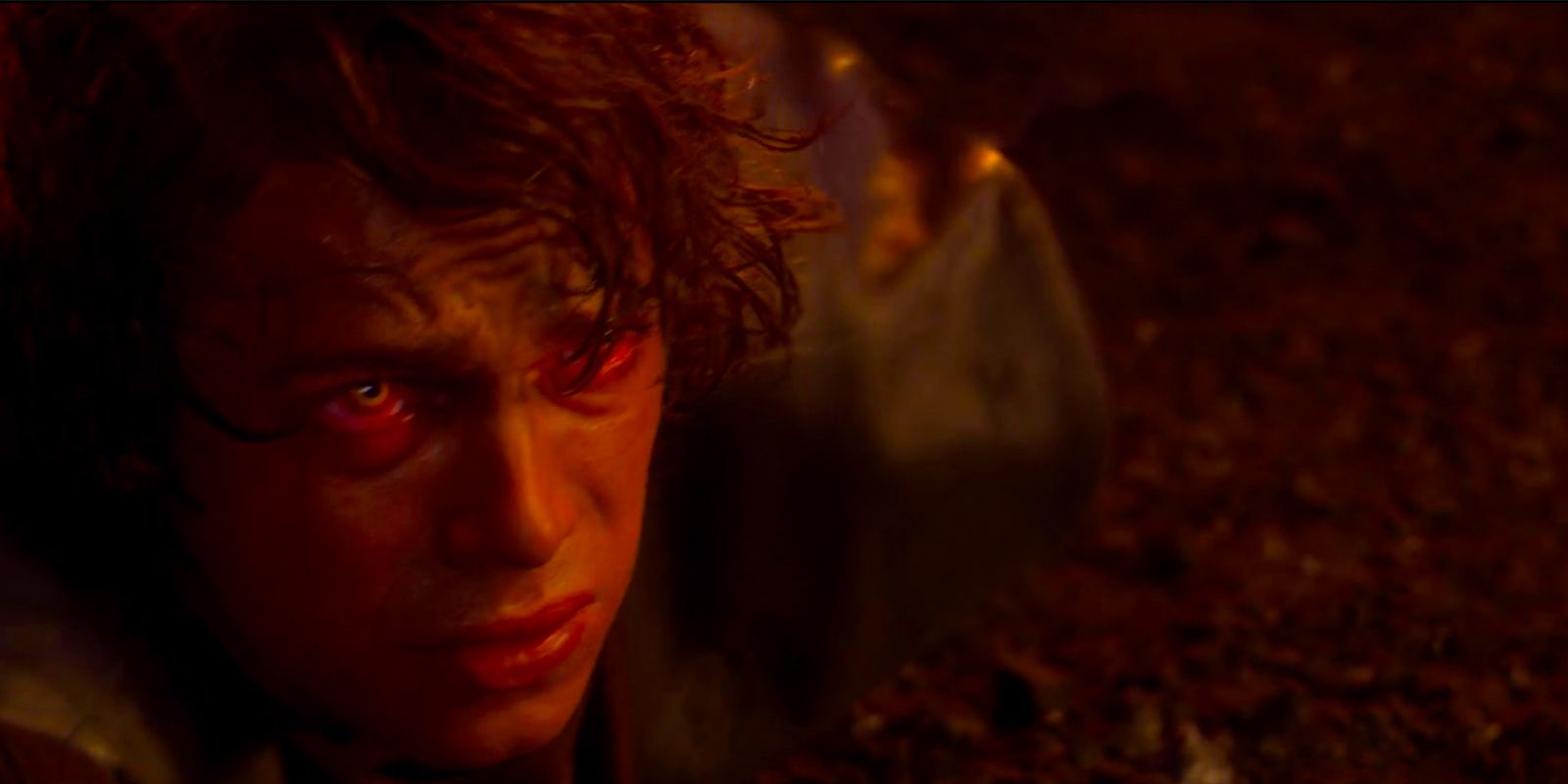 Anakin skywalker's transformation to Darth Vader in Star Wars: Episode III - Revenge of the Sith