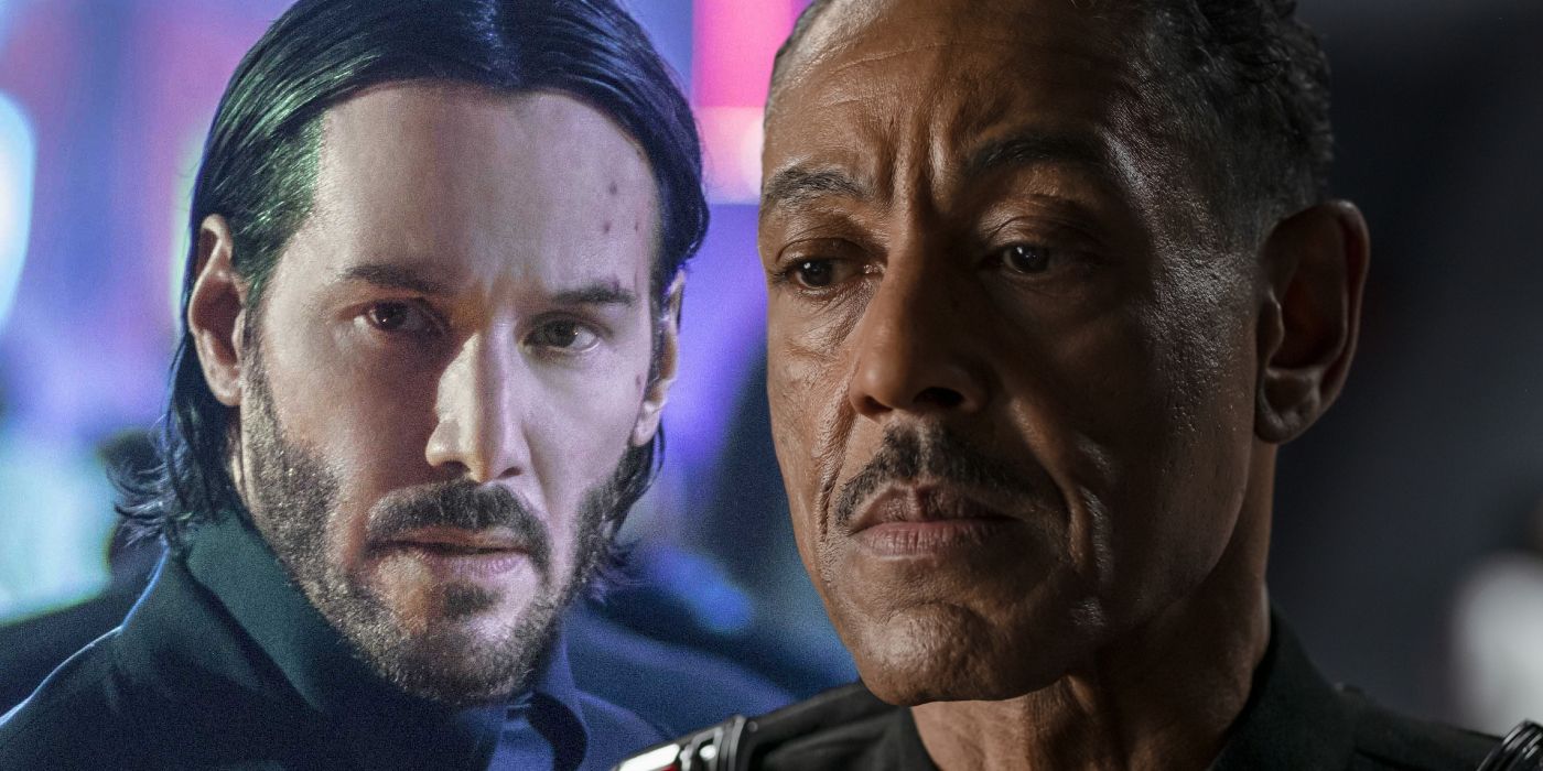 Keanu Reeves in John Wick and Giancarlo Esposito in The Mandalorian
