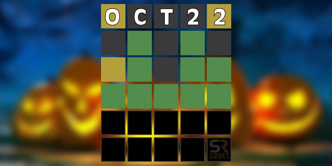 Cuadrícula del 22 de octubre de Wordle