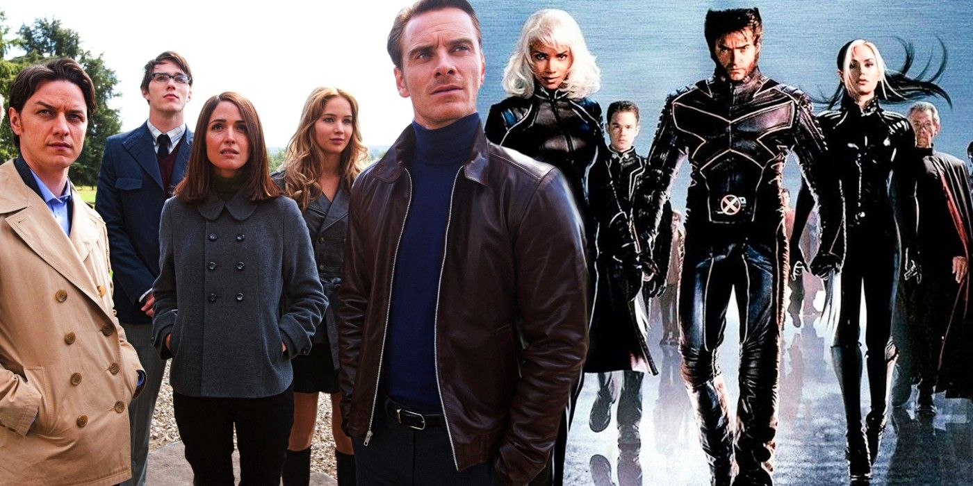Custom image of the X-Men: First Class main cast and the original X-men cast.