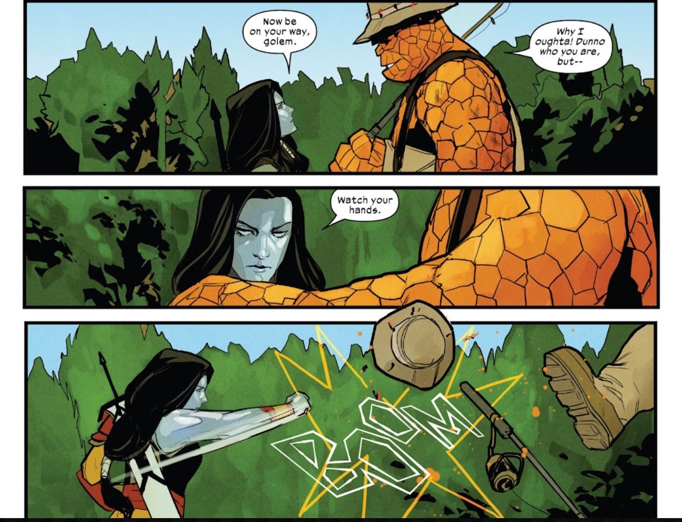 X-Men Rasputin Knocks Out Thing