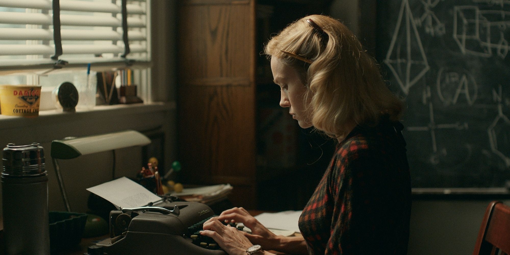 Brie Larson As Elizabeth Zott Using Typewriter In Lessons In Chemistry.jpg