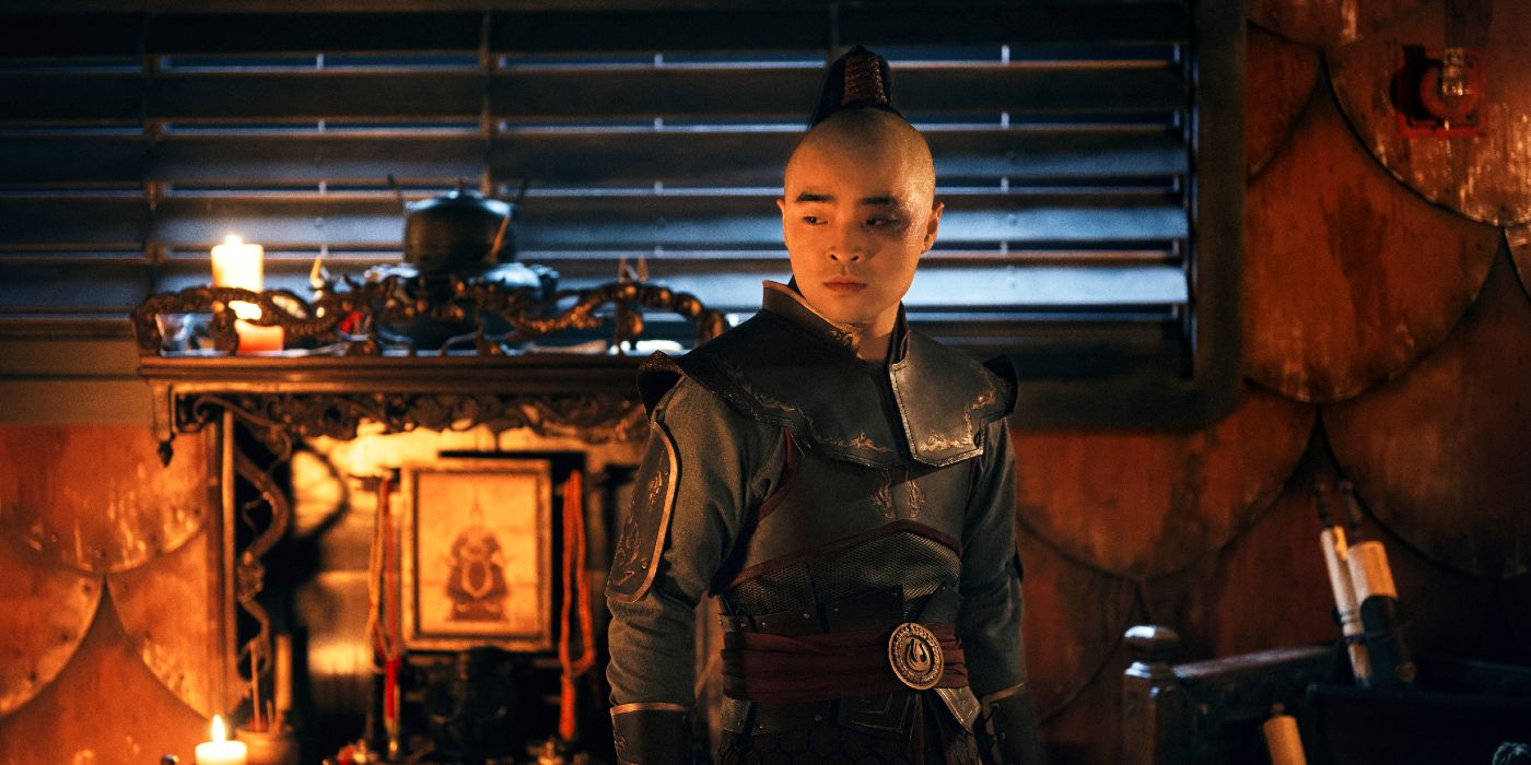 Dallas Liu as Zuko in Netflix's Avatar: The Last Airbender