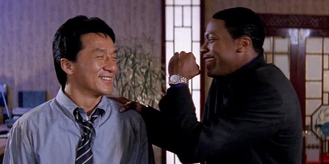 Lee and Carter laughing in Rush Hour 2