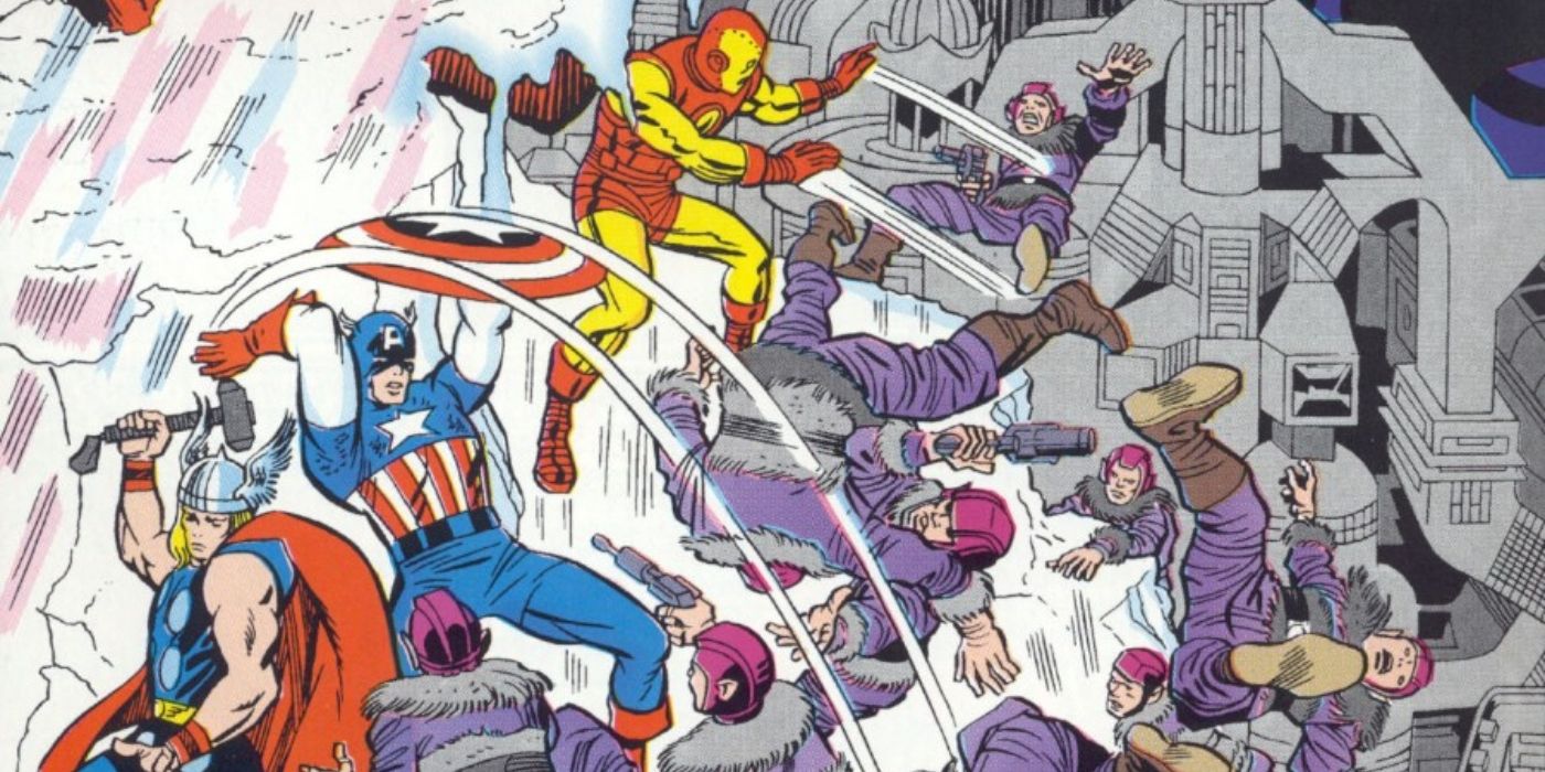 Avengers fighting the Kallusians.