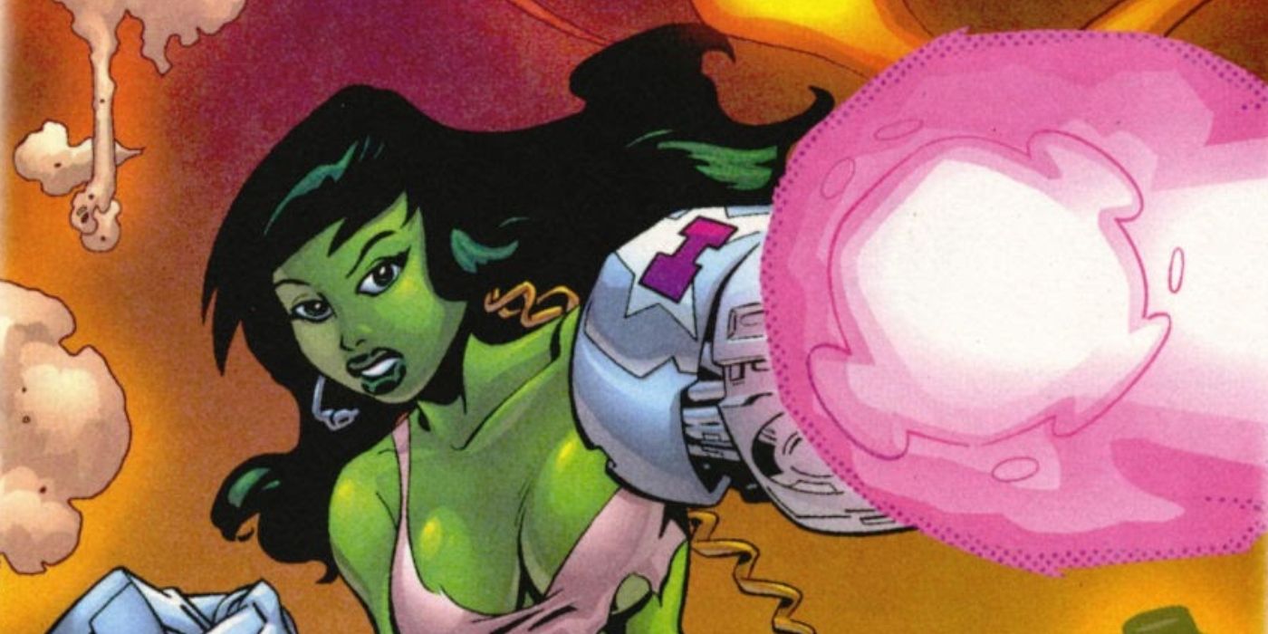 Marvel Universe: Millennial Visions' She-Hulk redesign.