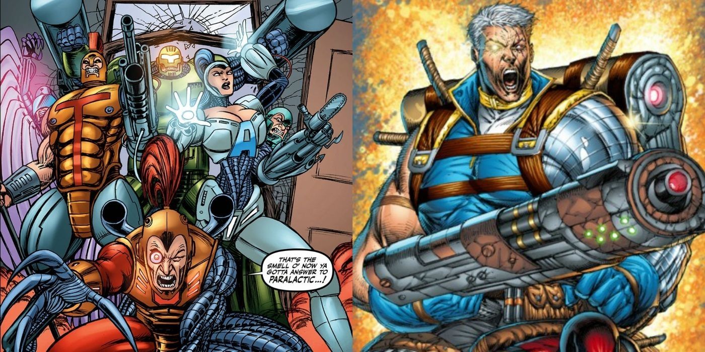 The Boys' cyborg supes and X-Men's Cable. 