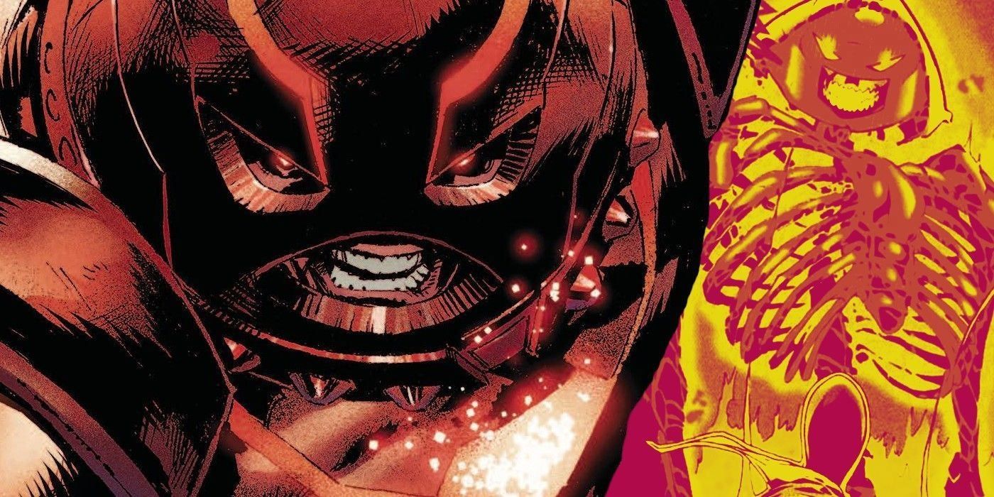 The Juggernaut with himself as a skeleton.