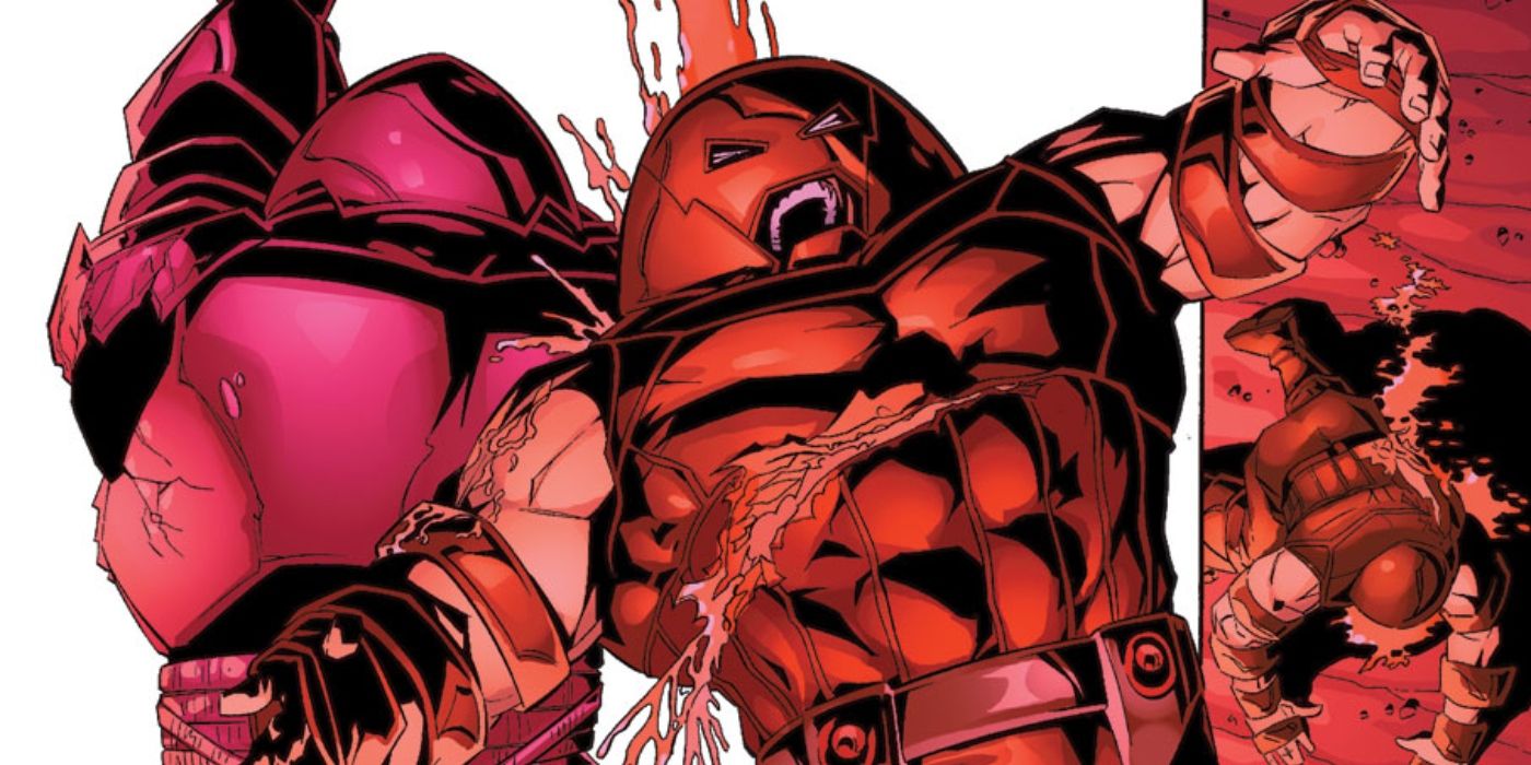Juggernaut fighting another Juggernaut.