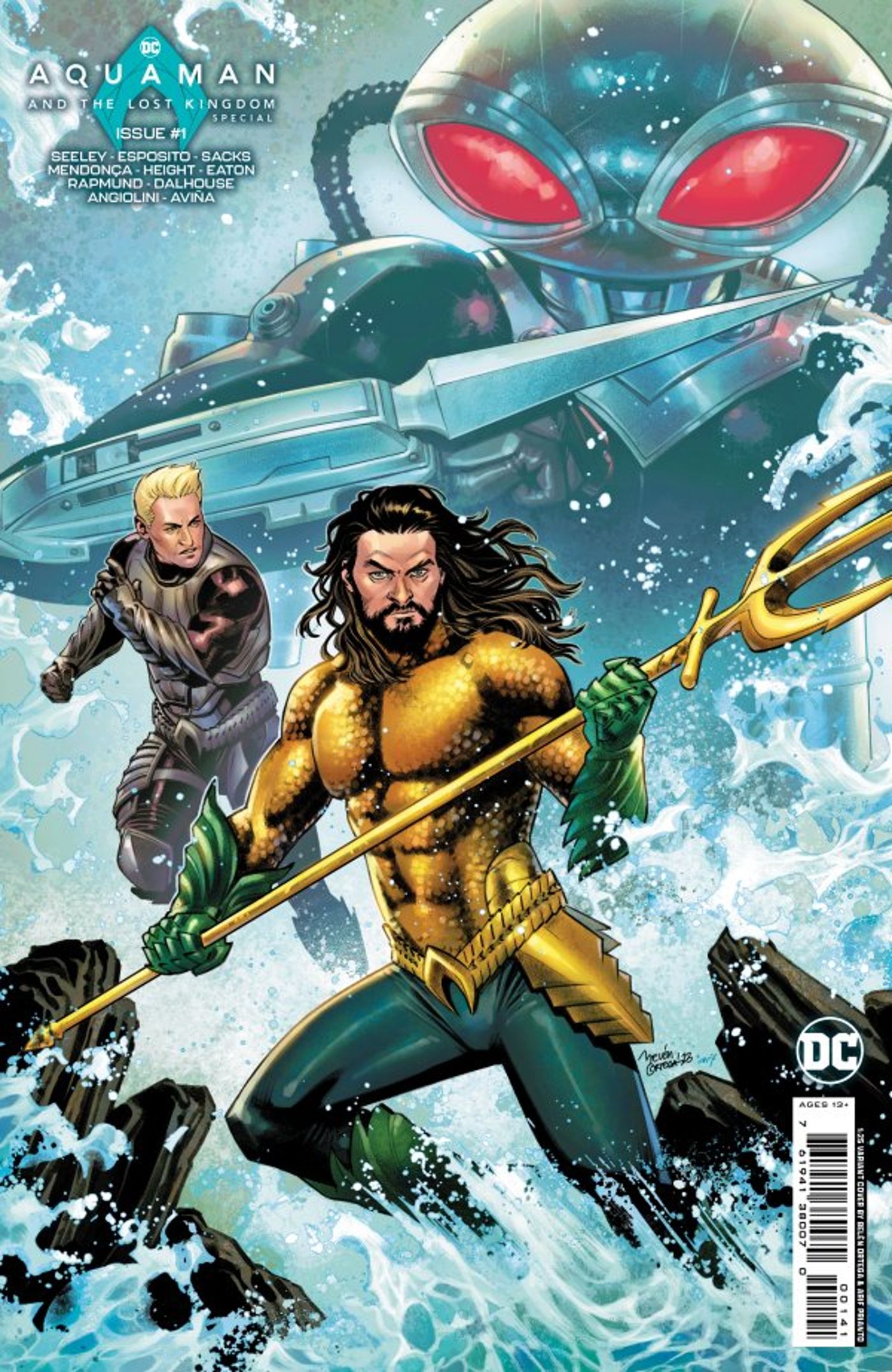 Aquaman and the Lost Kingdom Special #1 (movie tie-in) cover, featuring Orm and Black Manta
