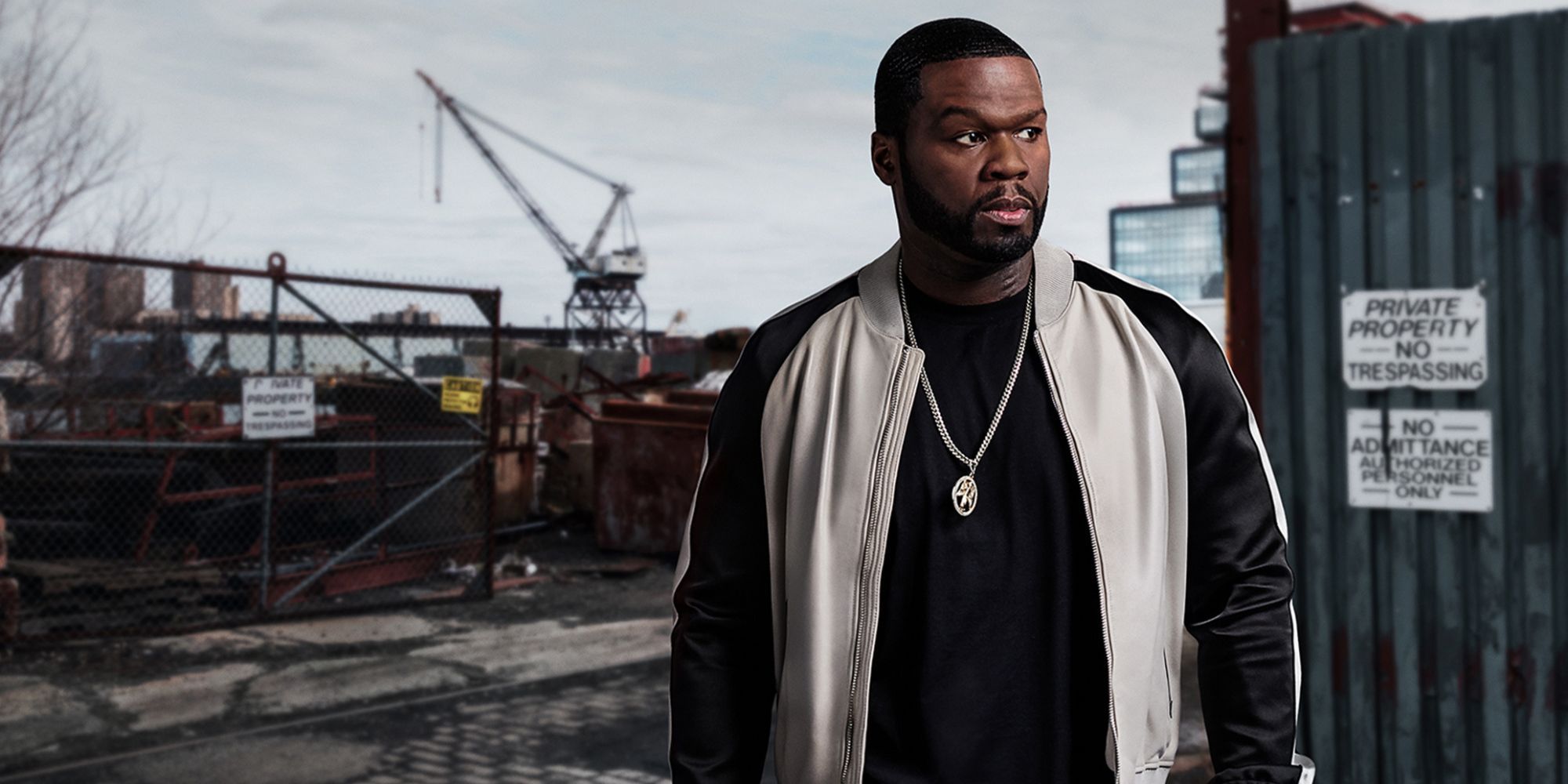 50 Cent as Kanan posing for a promo for Power